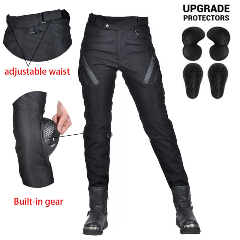 Motorcycle Gear Jeans - กางเกงขี่มอเตอร์ไซค์กันน้ำกันลมสำหรับผู้หญิง 4 ฤดู ระบายอากาศได้ดี ป้องกันการกระแทก ทรงเข้ารูป