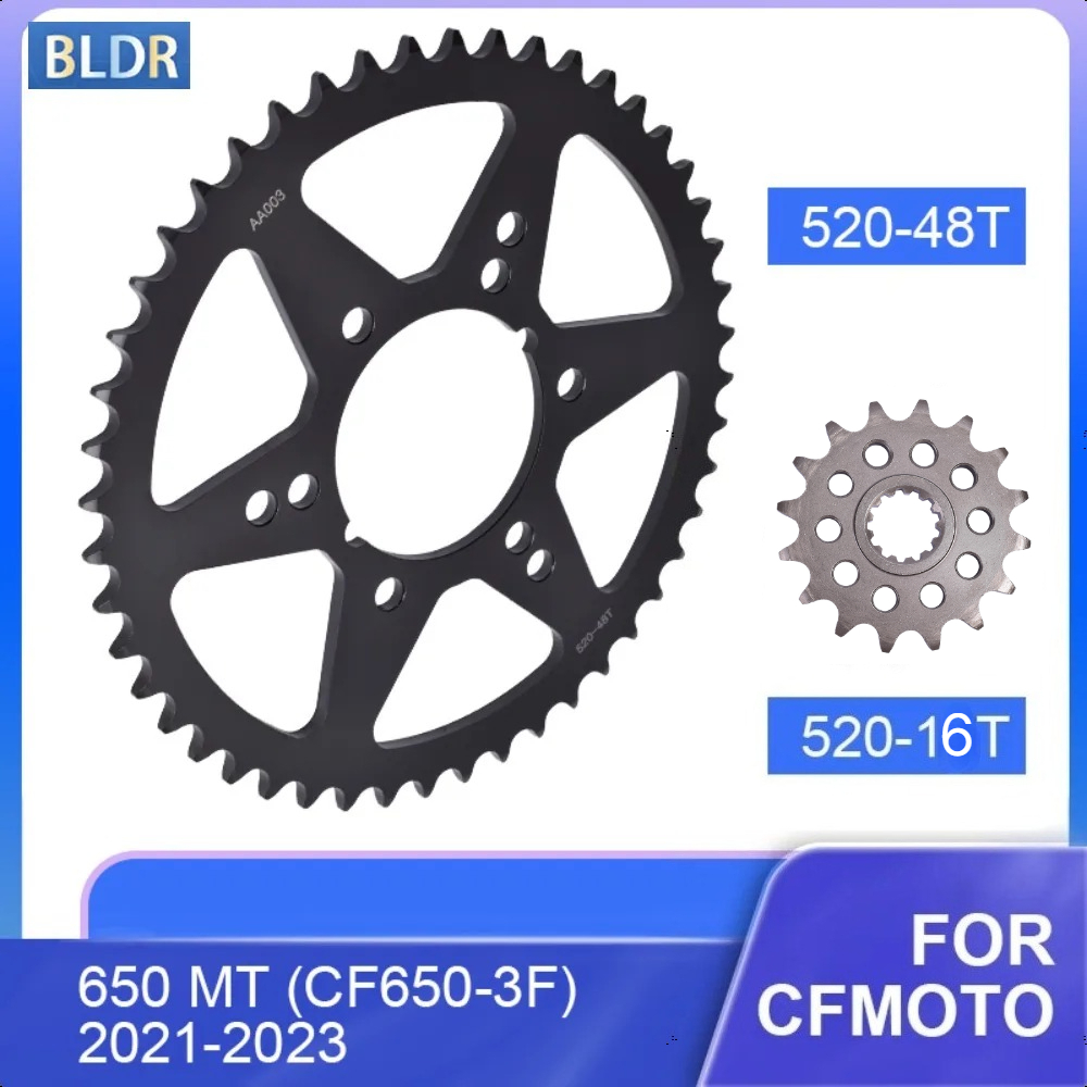 Motorcycle Gear Bundle - ชุดเฟืองหน้า-หลัง 520-16T 48T สำหรับมอเตอร์ไซค์ CF Moto