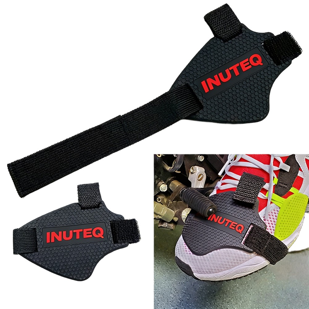 Motorcycle Gear Boots - ฝาครอบรองเท้าแบบปรับได้ แผ่นรองกันลื่นสำหรับรถจักรยานยนต์ สายรัดป้องกันรองเท้าบูท ทนทาน อุปกรณ์เสริมสำหรับขี่จักรยานยนต์ สำหรับผู้ชายและผู้หญิง