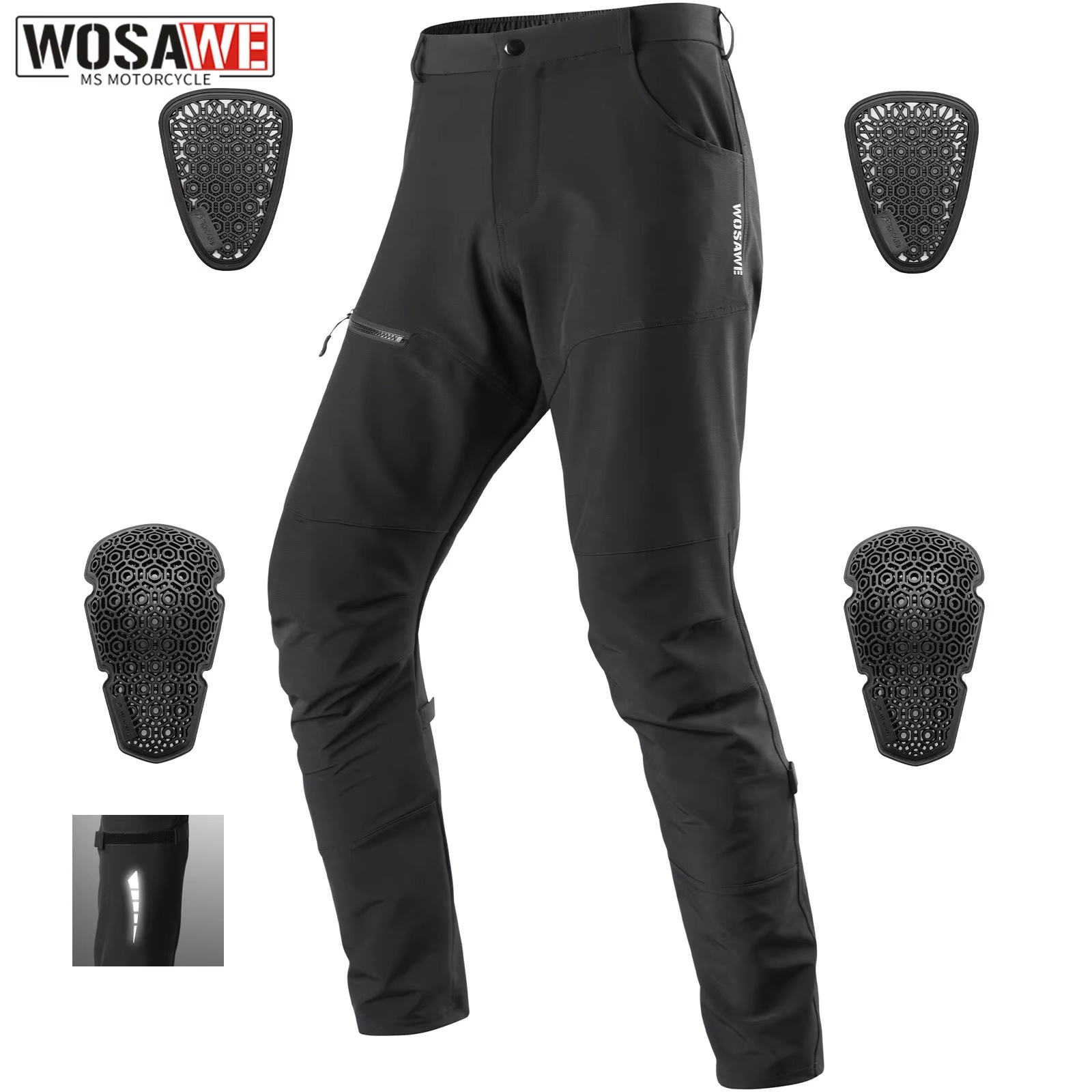 WOSAWE กางเกงมอเตอร์ไซค์แบบใหม - Motorcycle Gear Jeans บทวิจารณ์และราคา