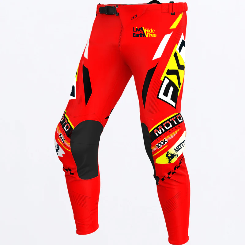 กางเกงวิบากสีแดงเด็กวัยรุ่นผู้ - Motorcycle Gear Bundle บทวิจารณ์และราคา