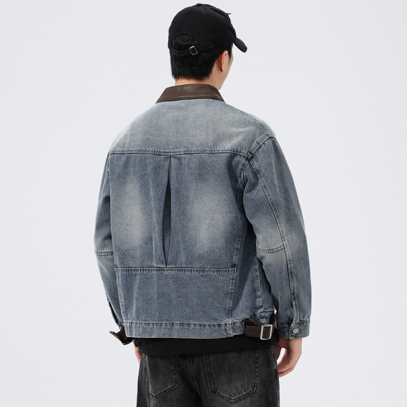 เสื้อแจ็คเก็ตยีนส์คอปกหนังผู้ช - Motorcycle Gear Jeans บทวิจารณ์และราคา
