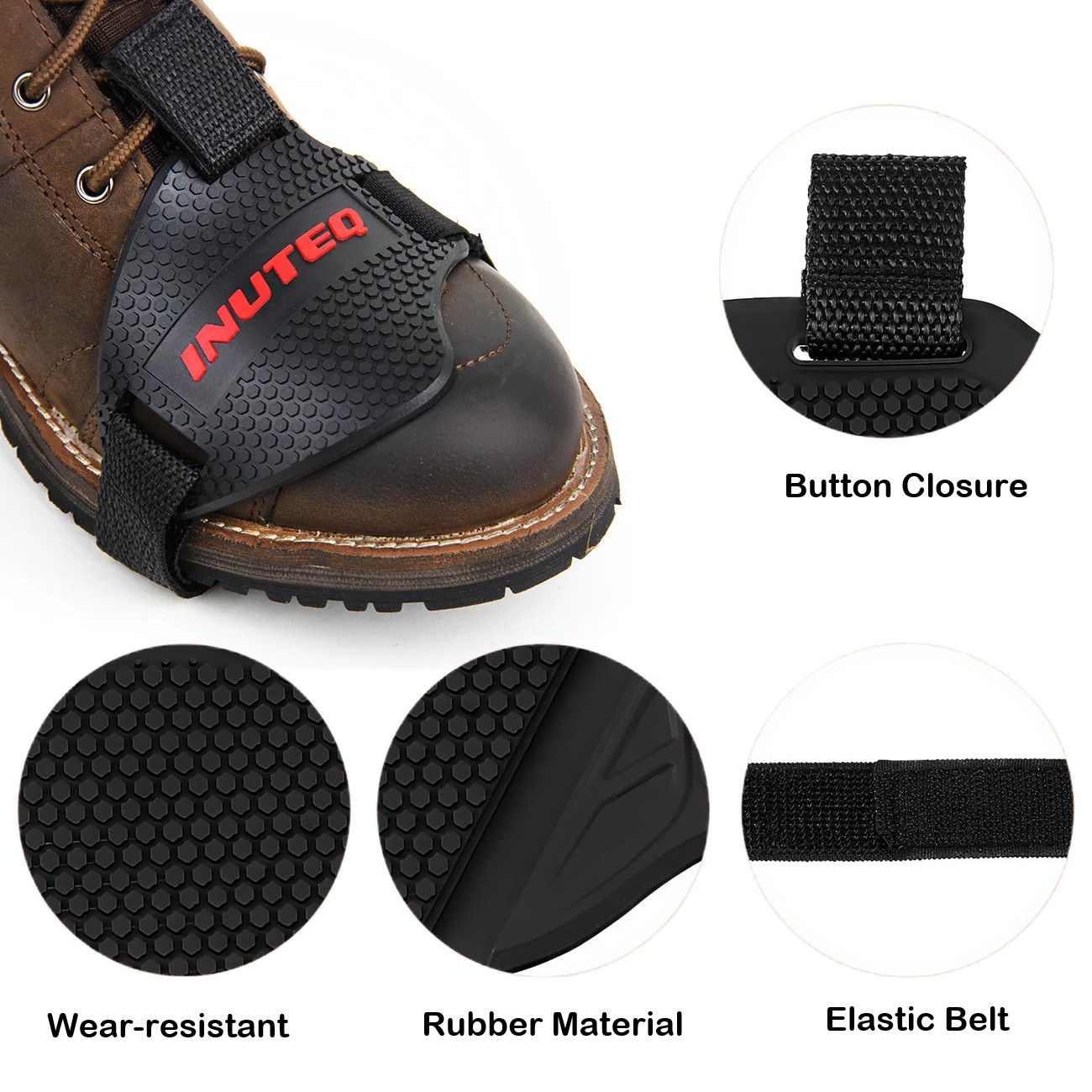 ฝาครอบรองเท้าแบบปรับได้ แผ่นรอ - Motorcycle Gear Boots บทวิจารณ์และราคา