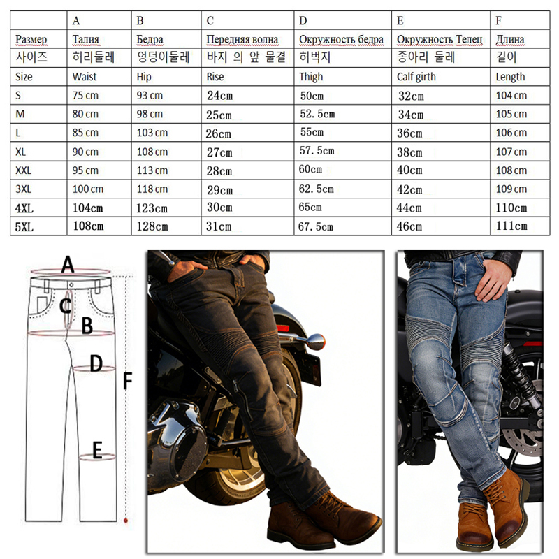 กางเกงยีนส์เคฟลาร์สำหรับผู้ชาย - Motorcycle Gear Jeans บทวิจารณ์และราคา